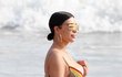 Kim Kardashian ukázala svou postavu v plavkách v Mexiku na dovolené. 