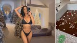 Vánoční šílenství Kim Kardashianové: Vana plná čokolády a z chodby zasněžený les! 