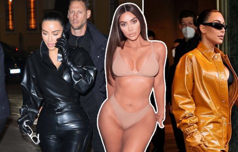 Kim Kardashianová na týdnu módy v Miláně: Sexy domina!