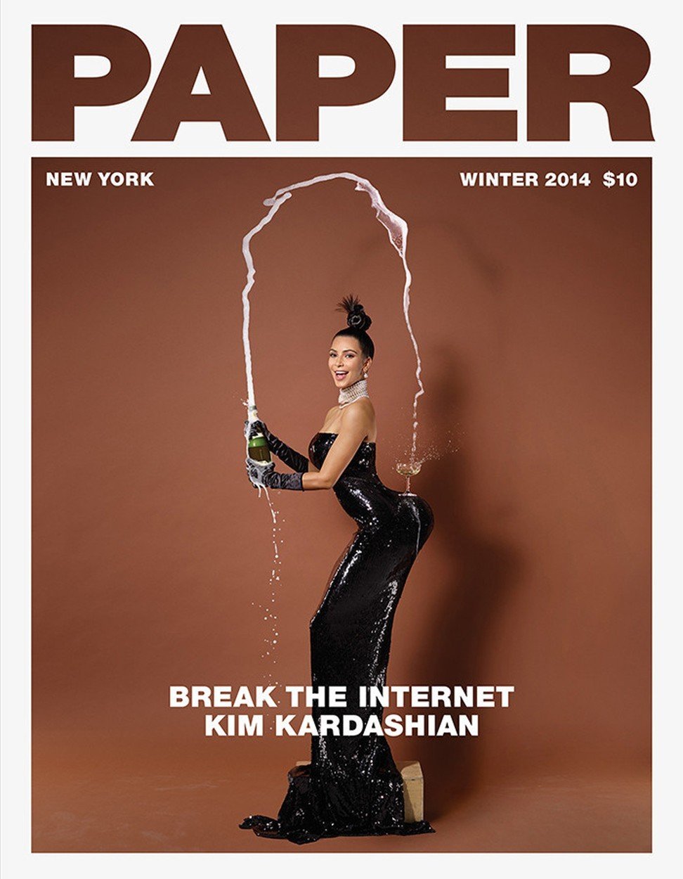 Kim Kardashian z obálky časopisu Paper