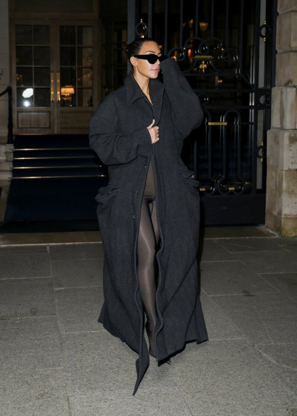Kim Kardashianová na Pařížském týdnu módy