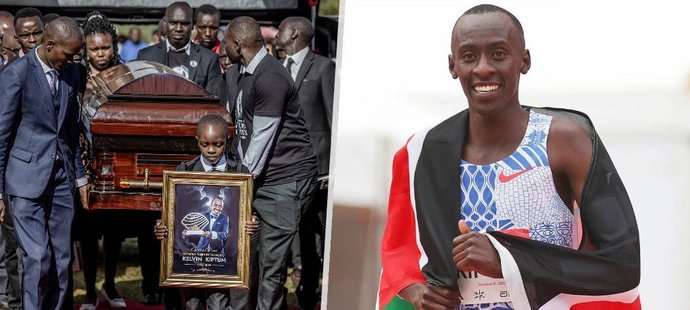 V Keni se dnes uskutečnil Kiptumův pohřeb