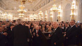 Sté narozeniny Československa oslavil v Praze také slovenský prezident Kiska. Vystoupil společně s Klausem i Zemanem