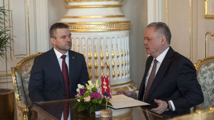 Prezident Andrej Kiska jmenuje novým slovenským premiérem Petera Pellegriniho