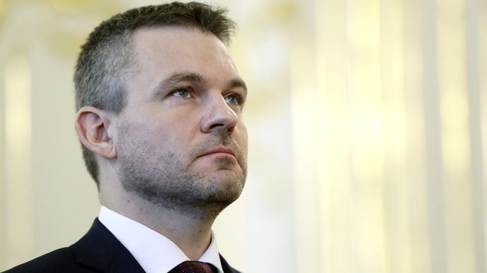 Slovenský prezident Andrej Kiska jmenoval novým premiérem země Petera Pellegriniho (22. 3. 2018)
