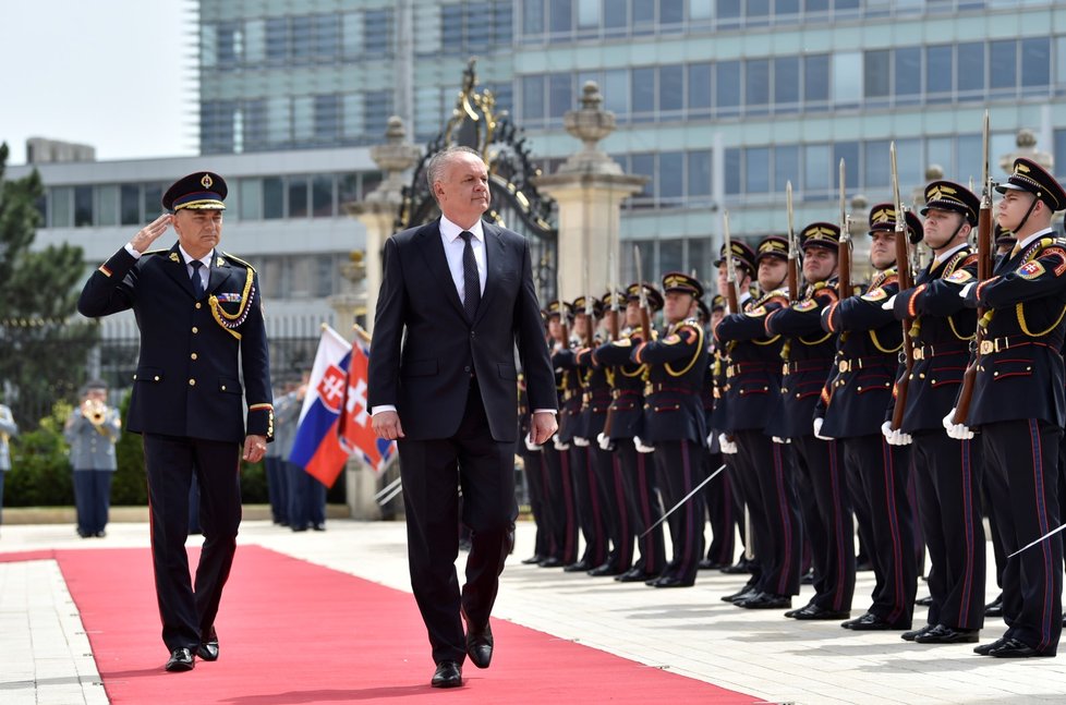 Končící prezident Slovenska Andrej Kiska (15. 6. 2019)