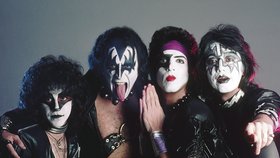 Kiss v původní sestavě: Zleva Peter Criss, Gene Simmons, Ace Frehley a Paul Stanley.