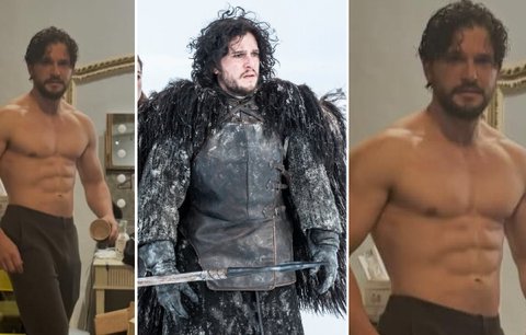Jon Snow ze Hry o trůny: Pochlubil se břišáky!