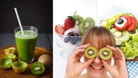 Kiwi je takřka koncentrované zdraví, obsahuje například 10x více vitamínu C než citrusy