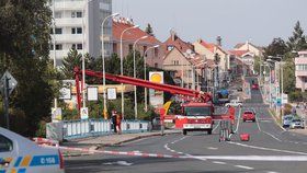 Poprask v Kladně: Anonym nahlásil bombu pod dvěma mosty, místa prozkoumali psovodi i pyrotechnik