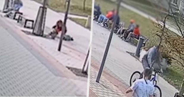 Policisté dopadli bezohledného cyklistu z Kladna: Na chodníku srazil chlapce a od nehody ujel