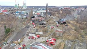 V bývalém průmyslovém areálu v Kladně hořelo.