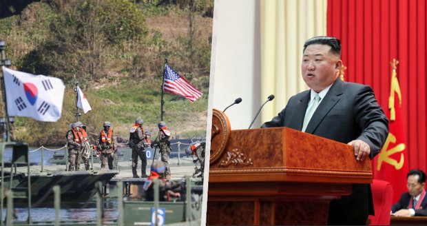 Kim nechal vypálit stovky střel: Zlobí se kvůli jihokorejskému vojenskému cvičení