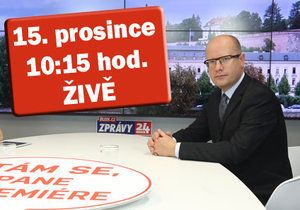 Živý rozhovor s premiérem Sobotkou odvysíláme 15. prosince 2015 od 10:15 hodin.