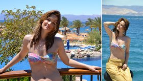 Klára Doležalová v Jordánsku předvádí své sexy tělo.