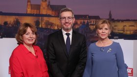 Klára Fischerová, Robert Neruda, Eva Pavlová. (10. 1. 2023)