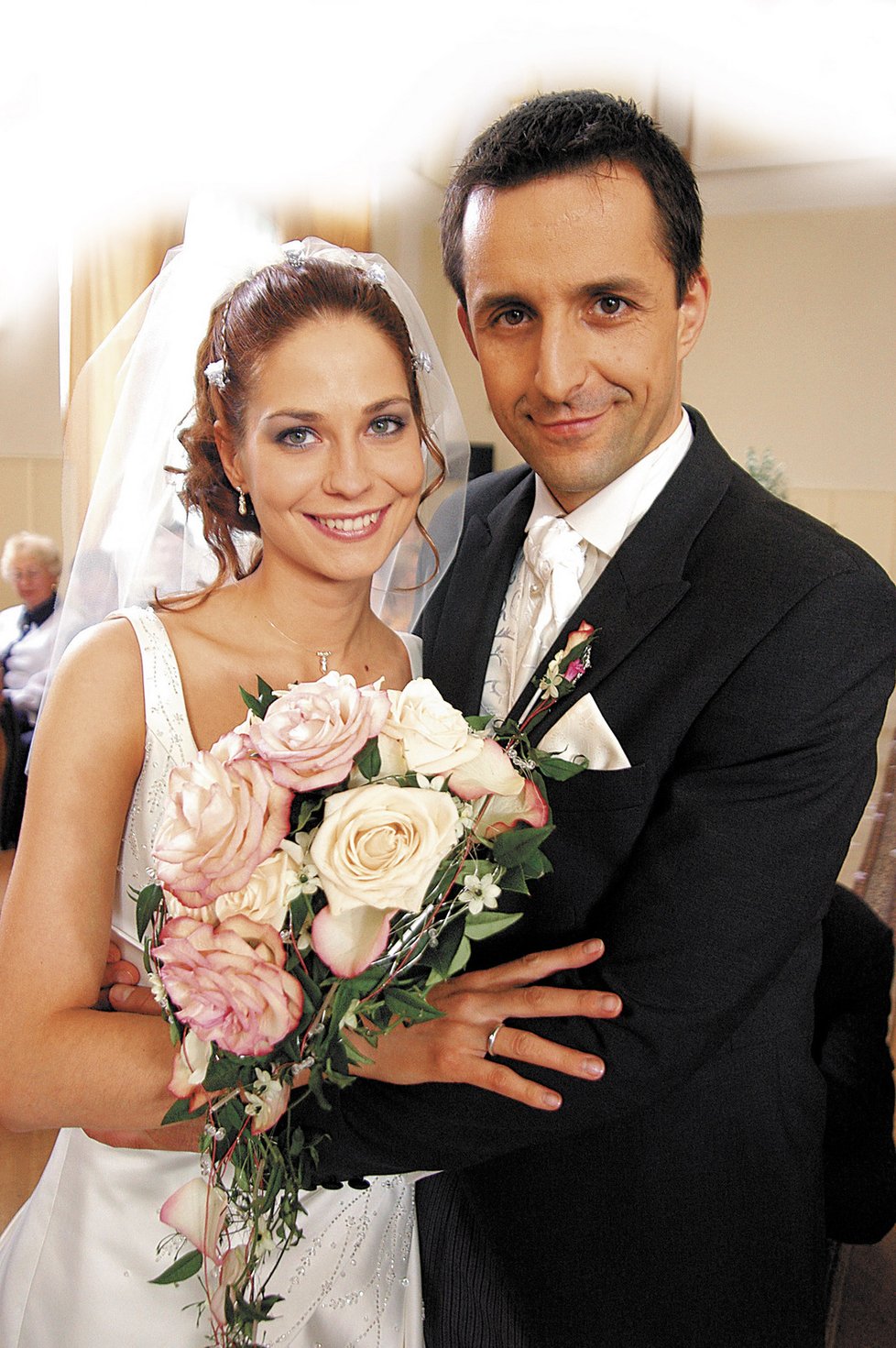 V seriálu tvořila pár s Tomášem Krejčířem neboli Adamem Rubešem.