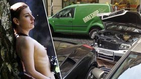 Modelka Klára Kohoutová v Praze řádila pod vlivem alkoholu a nabourala 5 aut.