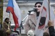 Advokátka Klára Samková na akci Bloku proti islámu