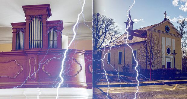 200leté varhany rozmetal kulový blesk! Klasicistní kostelík je perlou Kolodějí, co ukrývá?
