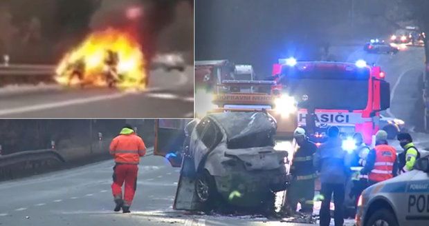 U Klášterce nad Ohří uhořel v sobotu řidič (†52): Nehodu prý zavinil mladý „závodník“ v luxusním autě