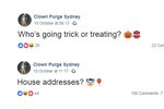Australští děsiví klauni se na Facebooku připravují na další útoky.