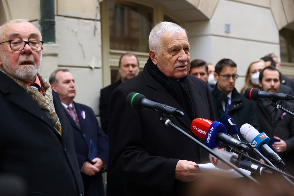 Exprezident Václav Klaus ke 32. výročí Sametové revoluce (17. 11. 2021)