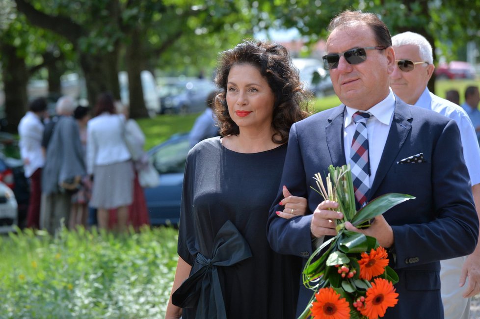 Mezi hosty nechyběla Jana Bobošíková s manželem Pavlem.