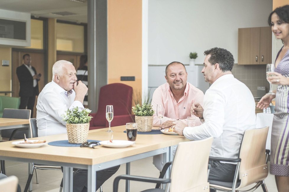 Václav Klaus v centru Alzheimer Home