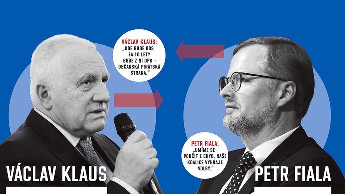 Václav Klaus versus Petr Fiala