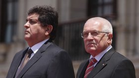 S exprezidentem Garcíou se během státní návštěvy Peru v listopadu 2009 sešla i bývalá hlava našeho státu Václav Klaus.