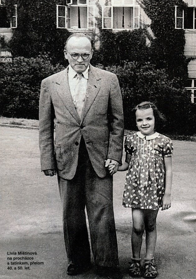 Livia Klausová se svým otcem