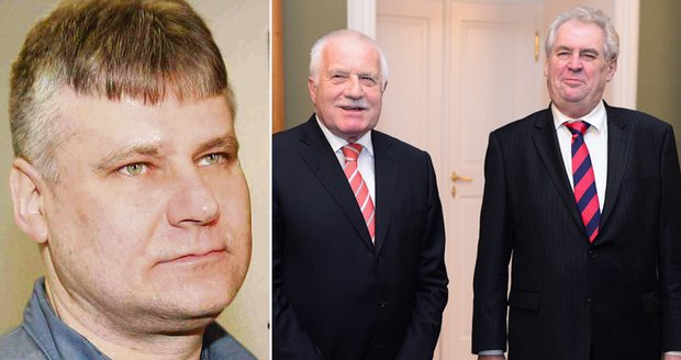 Zatímco Václav Klaus milost pro Kajínka odmítá, Miloš Zeman je pro nový soud s Kajínkem!