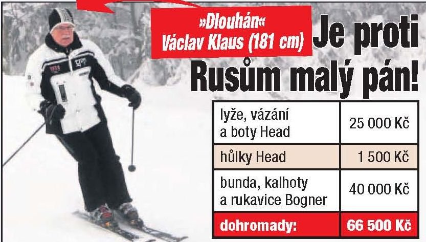 »Dlouhán« Václav Klaus (181 cm)