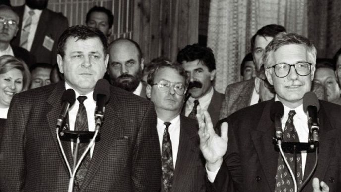 Václav Klaus a Vladimír Mečiar