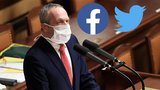 Klaus proti cenzuře na internetu: Chce stíhat Facebook. Poslanci pustili zákon dál i přes „díry“