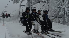 Václav Klaus lyžování miluje.