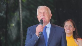Václav Klaus na oslavě svých 80. narozenin (18. 6. 2021)