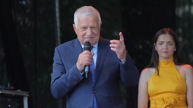 Exprezident Václav Klaus na svých 80. narozeninách (18. 6. 2021)