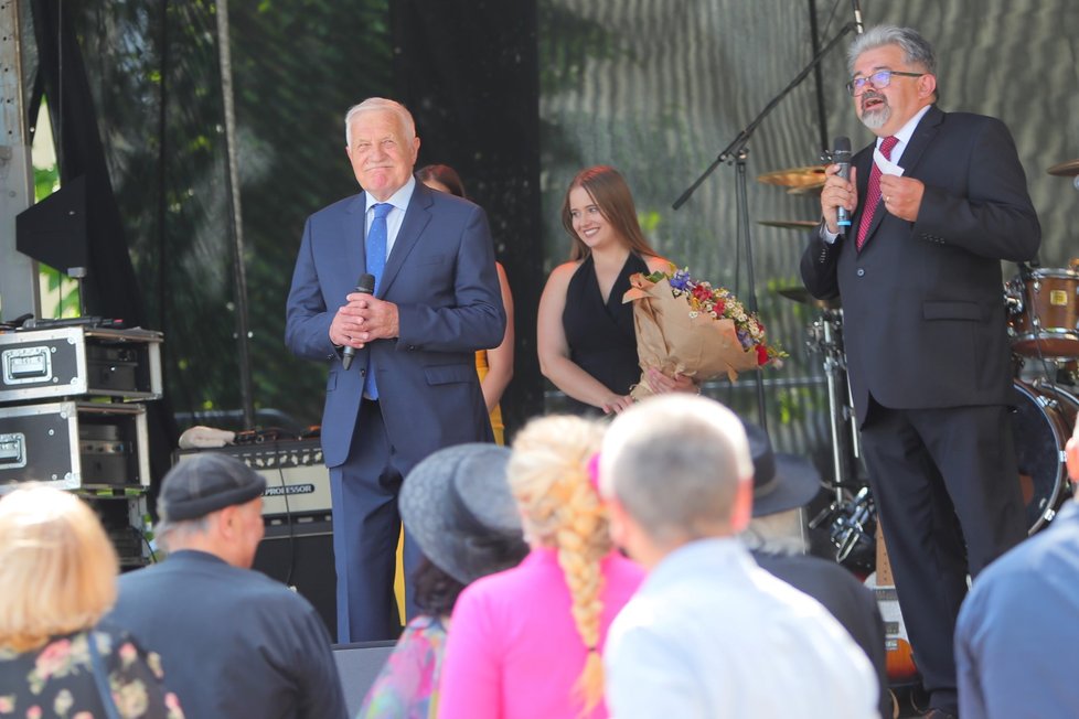 Václav Klaus na oslavě svých 80. narozenin (18. 6. 2021)