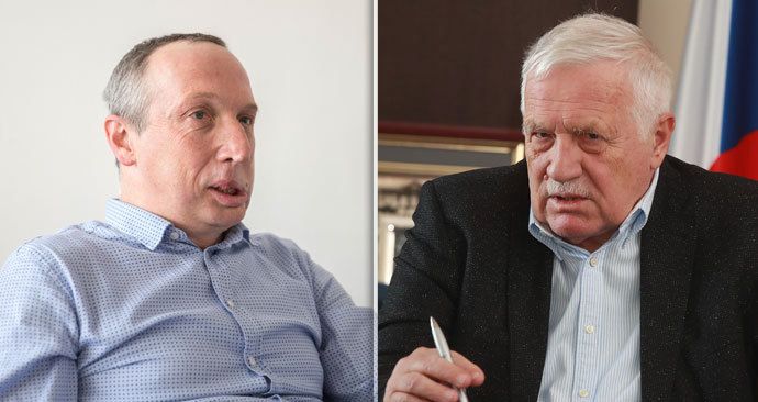 Otec a syn: Poslanec Václav Klaus mladší (vlevo) a bývalý prezident Václav Klaus