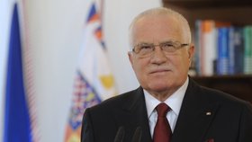 Prezident Václav Klaus dnes z hradu vzkázal: Díky ekonomické krizi se musíme uskromnit