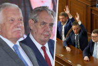 Čára přes rozpočet: Zeman i Klaus ostrouhají, exprezidenti zatím nebudou mít vyšší rentu