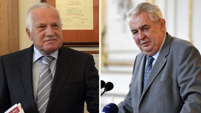 Václav Klaus a Miloš Zeman