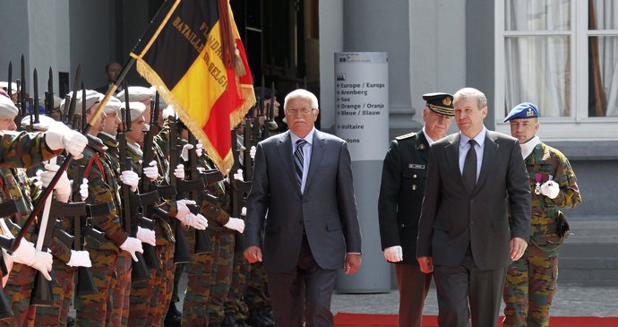Václav Klaus navštívil Belgii