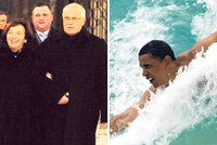 Tak strávili Vánoce: Obama ve vlnách, Klaus na mši