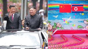 Návštěva čínského prezidenta v KLDR. Kim pro Sia připravil masovou slavnost.