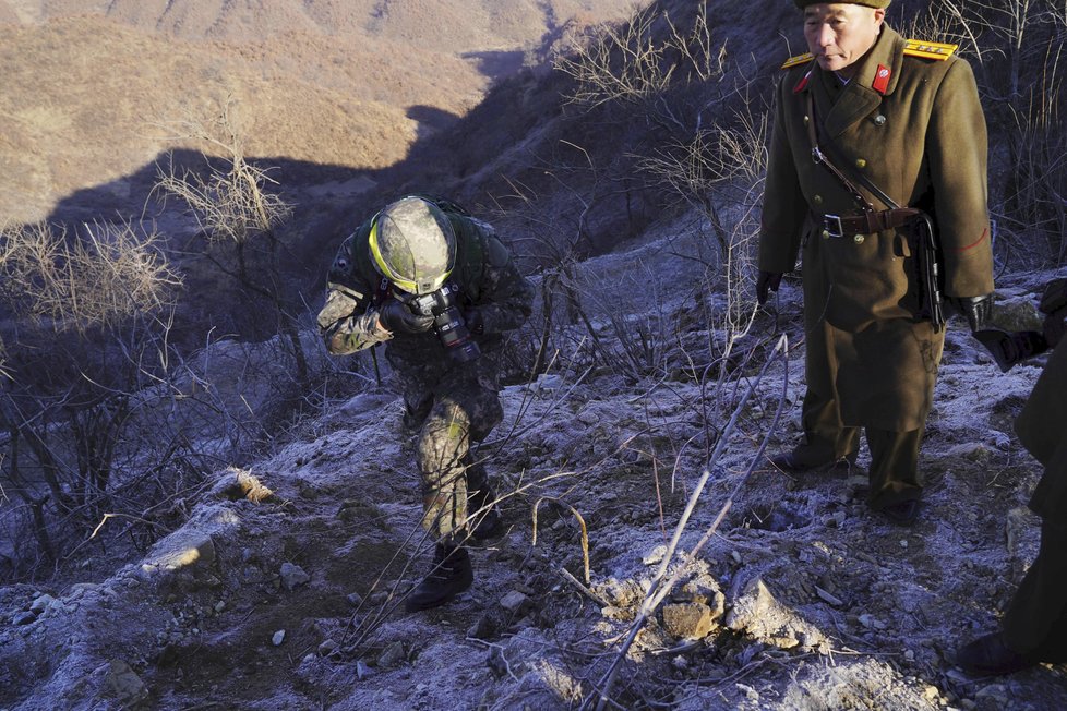 Severo a jihokorejští vojáci se sešli na hranicích