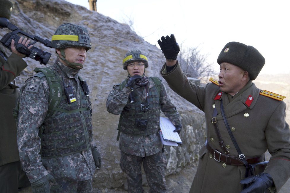 Severo a jihokorejští vojáci se sešli na hranicích