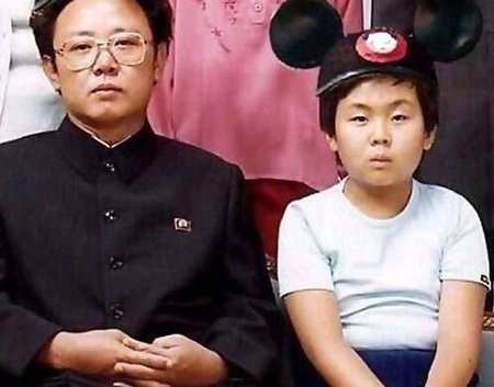 Kim Čong-un s otcem.